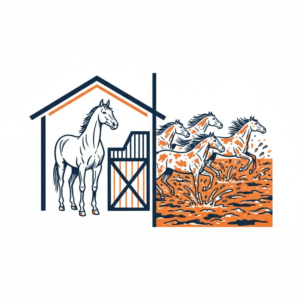 De beste paarden staan op stal