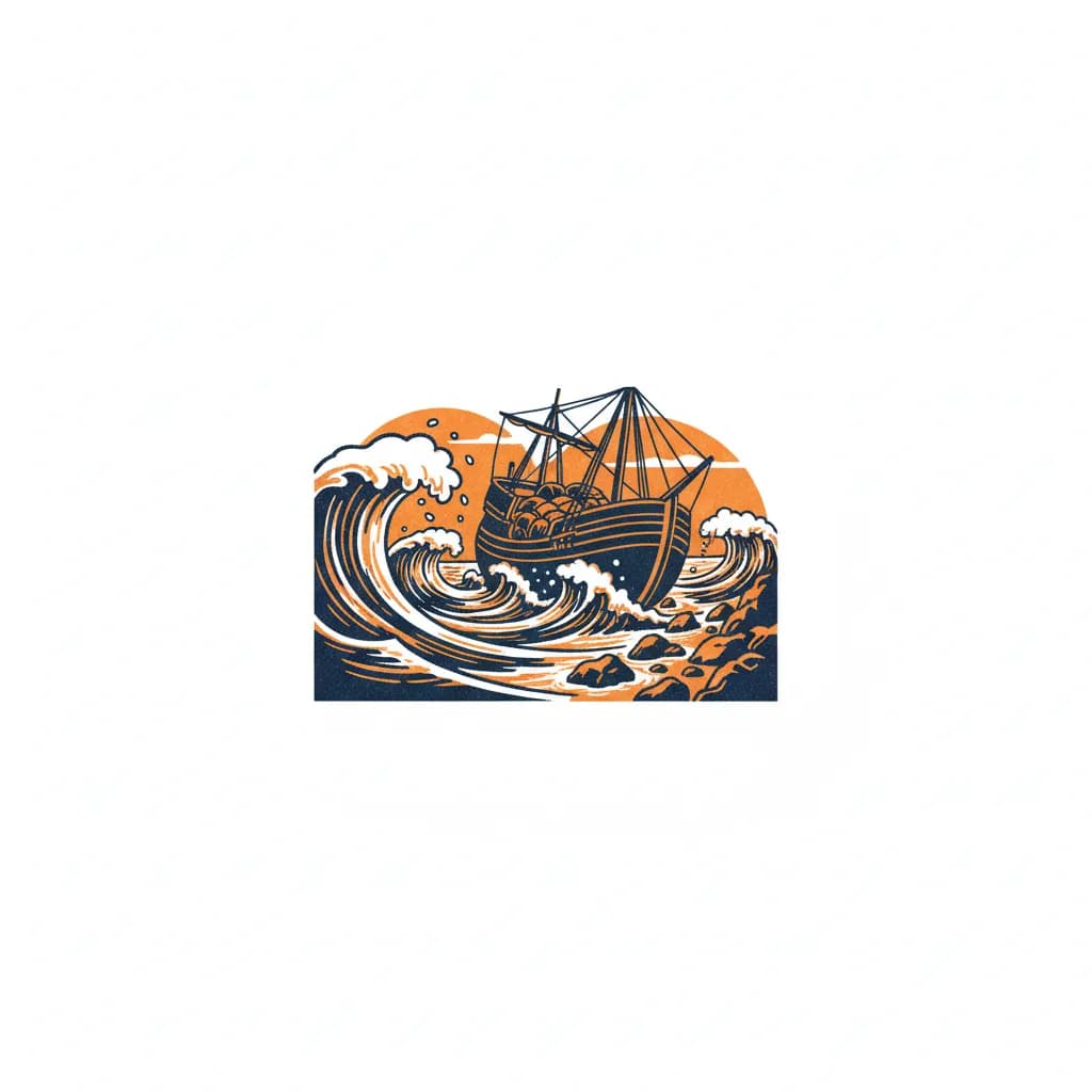 De wal keert het schip