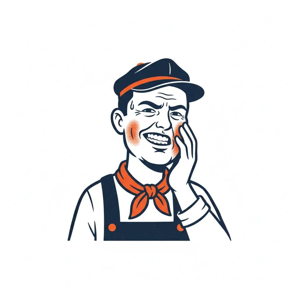 Lachen als een boer met kiespijn